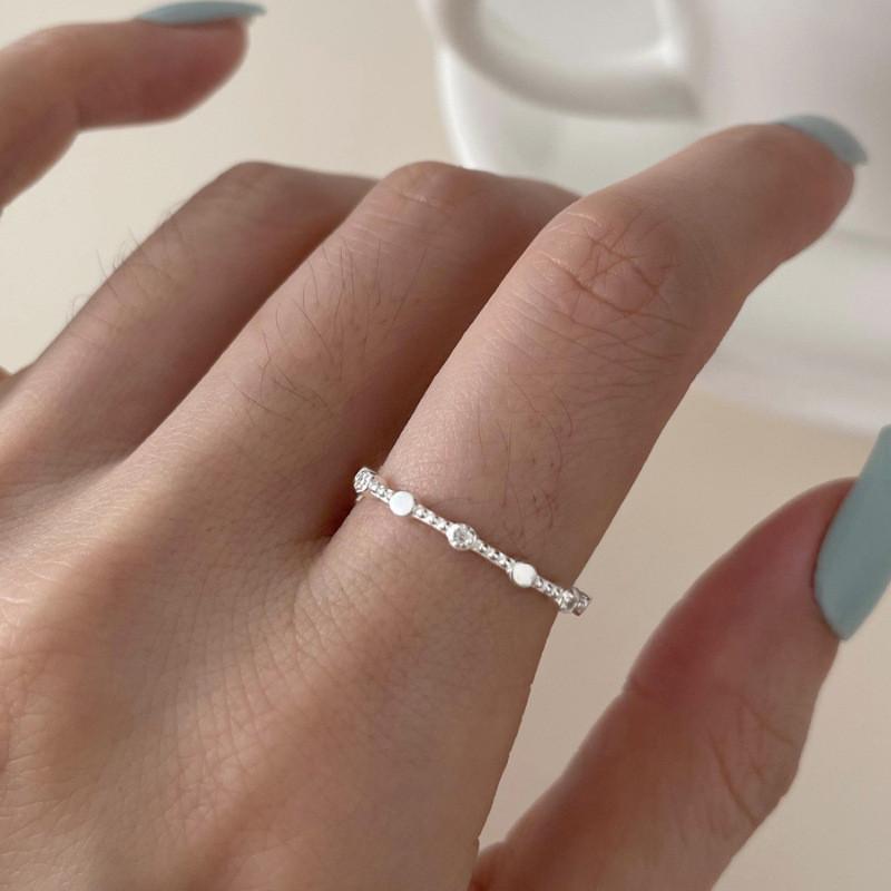 Stylish Korean Design Adjustable Ring For Women With Delicate Hollow Flower Pattern