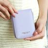 Short Clutch PU Leather Card Holder Zipper Coin Purse Retro Women Short Wallet  Card Storage Bag