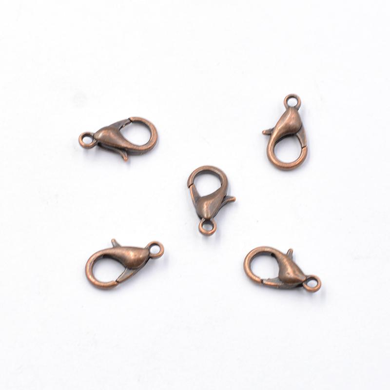 

Металлические крючки-карабины Концевые соединители для изготовления ювелирных изделий Фурнитура Ожерелье Браслет Сделай сам 12mm 50pcs