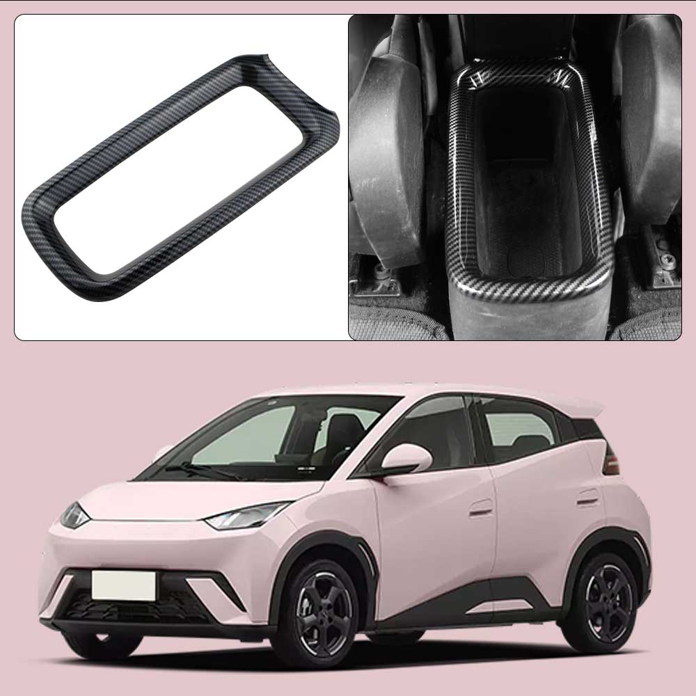 Back Storage Box Decor Trim Rear Console Sticker Cover For BYD Dolphin Mini Seagull Dolphin Surf 2024 2025 Interior Accessories