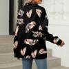 Women's Summer Fashion Casual  Printed V-Neck Long Sleeve Shirt Top