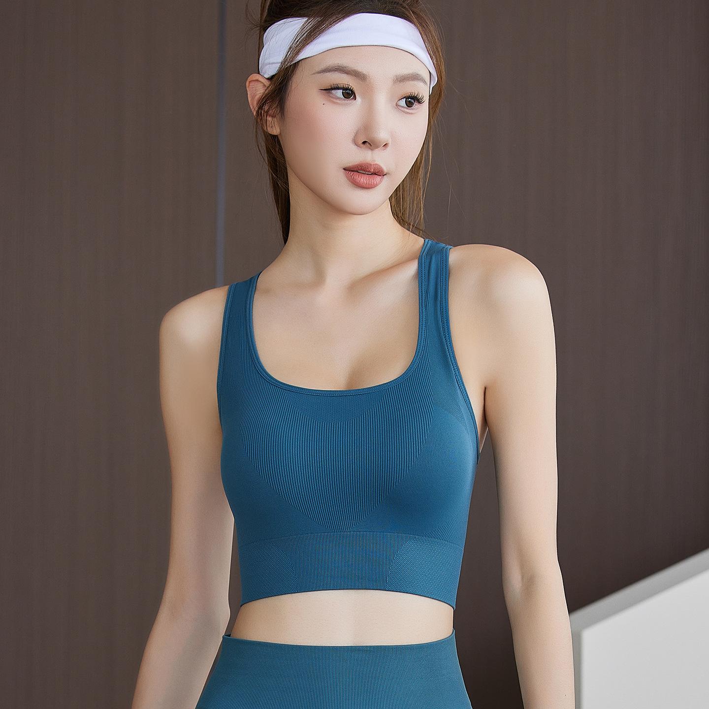 

Yoga sports women s tops, beautiful backs, shock-proof close-fitting vests, light plastic aerobic sports underwear xl [recommendation 60-80kg]
