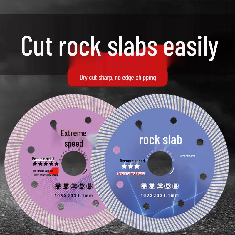 Ultra-Thin Tile Cutting Disc: Chip-Free Ceramic, Vitrified, Marble, Rock Slab Dry Saw Blade.