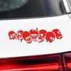 Halloween Reflective Car Stickers Motorcycle Skull Stickers Horror Auto Exterior Decoration Cool Decals for Car Motorcycle