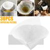 30Pc Fryer Oil Filter Cone Filters Non-Woven Cooking Oil Filter Paper Food Maple Syrup Filters Set for Cafes Kitchen Accessories