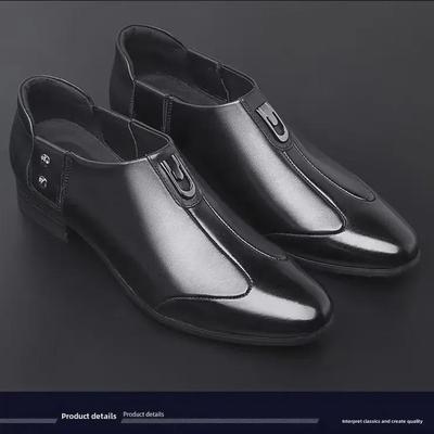 Herren Weiches Leder Freizeit Business Schuhe mit Weicher Sohle für Arbeit und Sicherheit.