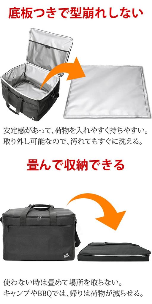 Radweather 30L Large Capacity Insulated Cooler Bag with Soft Cooler Popular for Camping and Outdoor Activities 5-Layer Construction, Box, (60