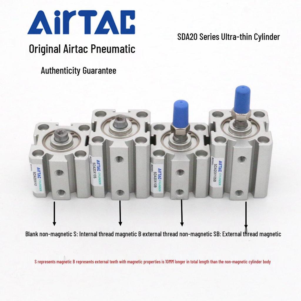 AirTAC Ultra-Thin Adjustable Cylinder SDAJ Series (Sizes: 20x5 to 30x30)