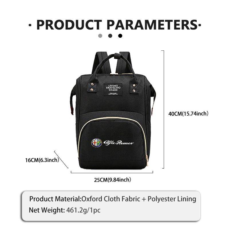 IAJP8 Auto Motorrad Oxford-Stoff Rucksack wasserdicht Freizeit Outdoor Sport Rucksack Für Alfa Romeo Giulietta 940 2010-2014 2015 2016