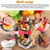 Multi-functional kitchen cooking spoon - suitable for egg yolk separator, grinder, macher, filter, skimmer, spoon - heat-resista