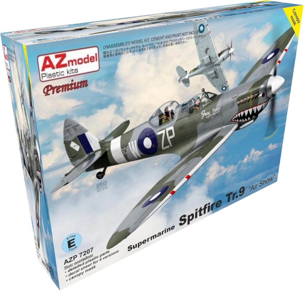 AZ Models Supermarine Spitfire Airshow Premium Edition Plastic Model Kit AZMP7207 1/72 TR.9