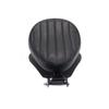 JPMODAO Motorcycle Seat Rich Choice Black Leather Solo Seat with Spring Bracket Kit for Sportster XL1200 883 48 Chopper Bobber Custom Cover, (Vertical