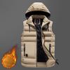 Men's Vest Jacket Winter Waterproof Warm Sleeveless Men Jacket Fashion Hooded Casual Vest Men Autumn Thicken Waistcoat