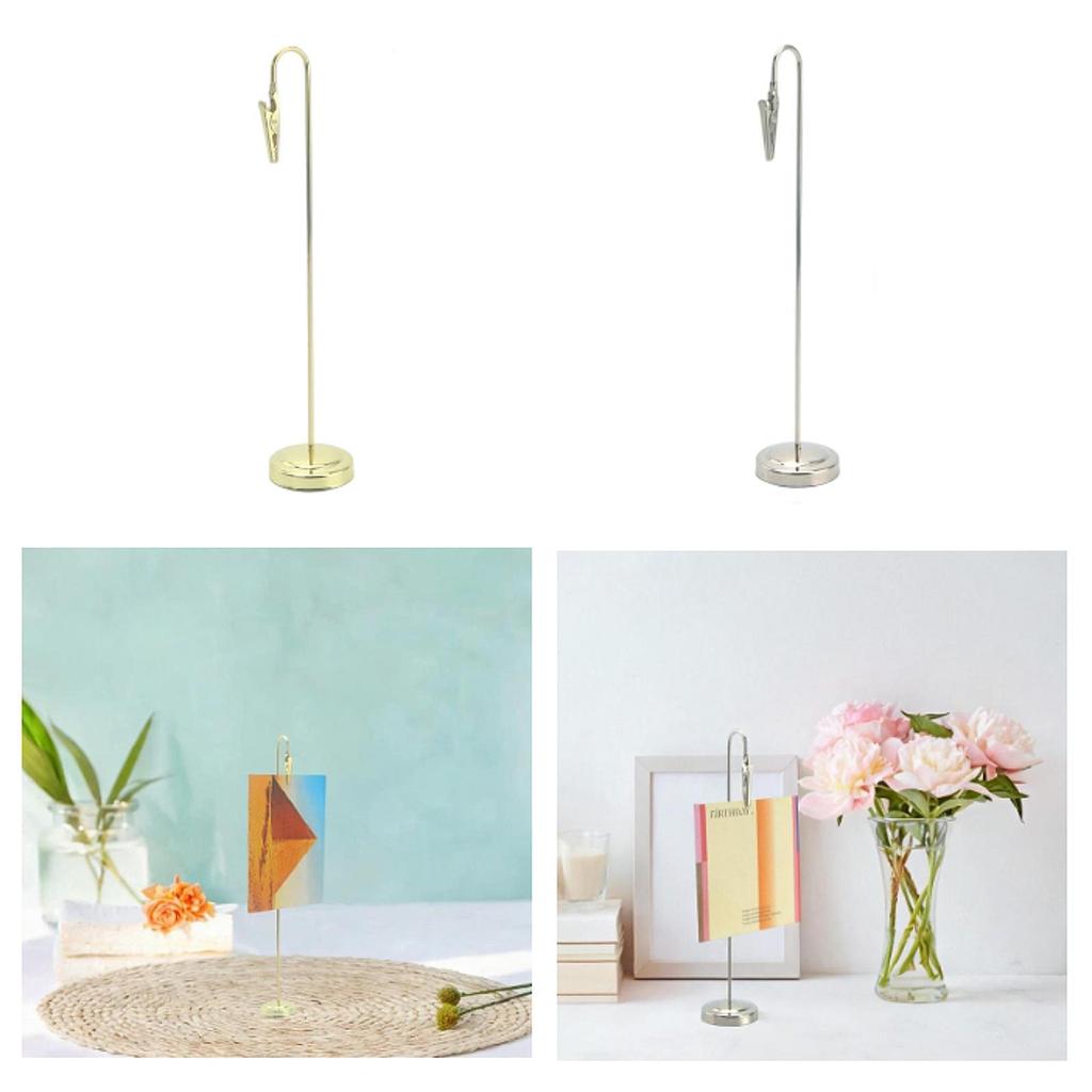 Table Number Holder Bracket Organizer Container Table Card Name Stand Menu Clip Memo for Wedding Birthday Home Party Office