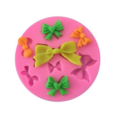 Size Bow Mold Silicone Mold Cake Chocolate Handmade Soap Mold Silicone Soft Clay Stereo Fondant Mold