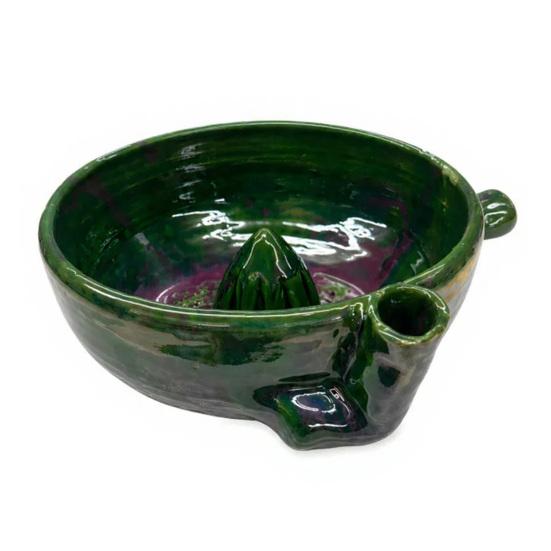 Fruit Cleaner Berry Bowl with Drainage Holes Fruit Rinse Bowl Rustic Style Fruit Wash Basket for Kitchen Countertop