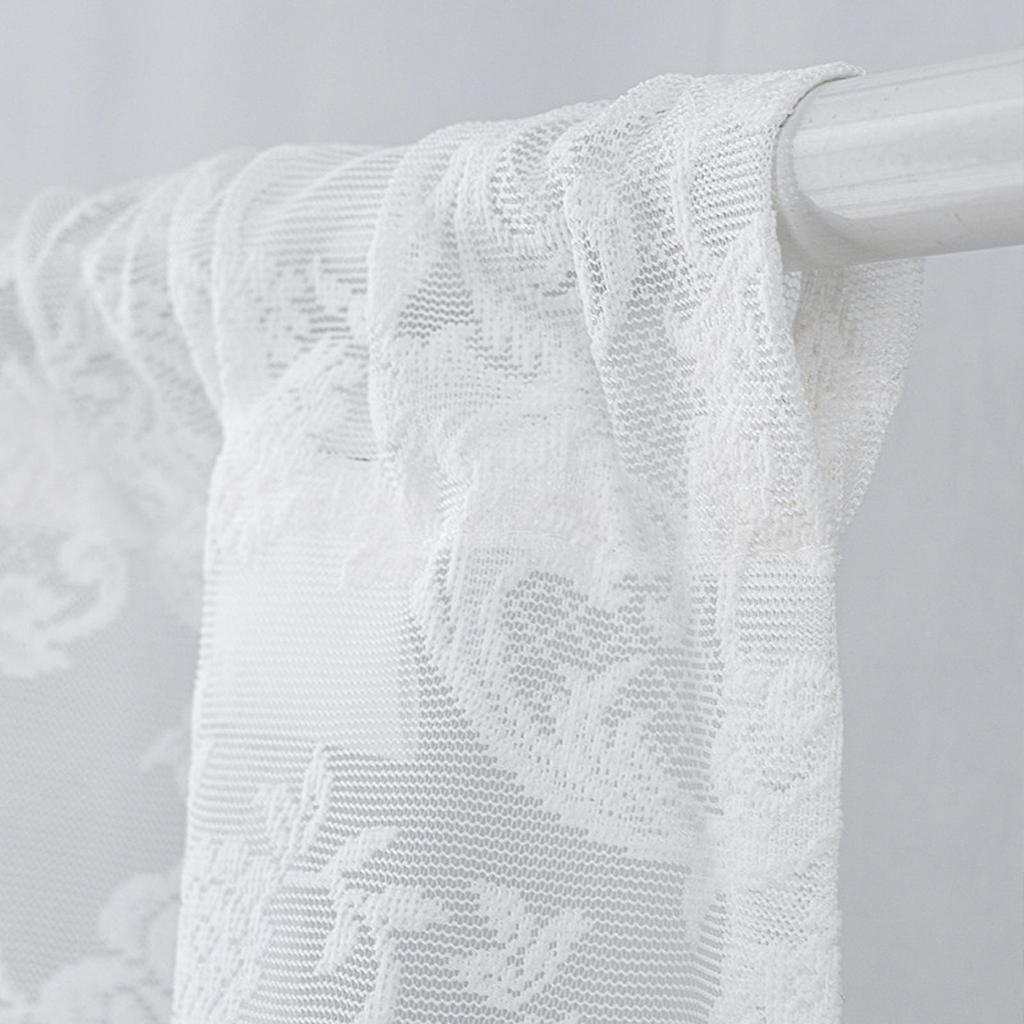 Window Valance Elegant Easy Installation Lightweight Creative Home Decor with Beads for Bathroom Basement Summer Country Cafe