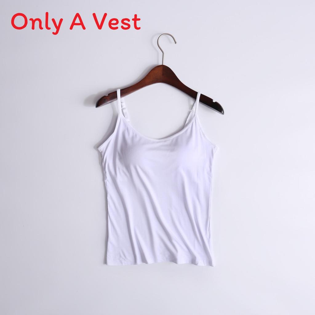 Moisturewicking Modal Camisole With Builtin Bra For Yoga And Fitness