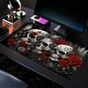 Halloween Skull Floral Mouse Pad XXL Large Anti-Slip Rubber Esport Gaming MousePad Durable Seam Edge Office Gamer Long Desk Mat