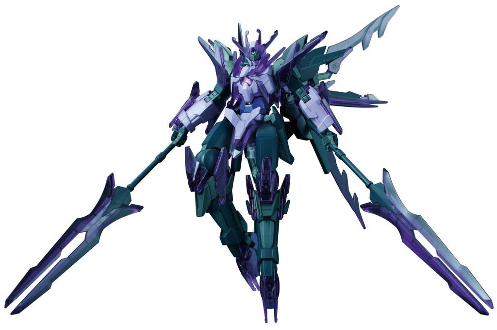 HGBF Gundam Build Fighters Try Flame Transient Gundam Glacier Scale Plastic Model 1/144 Color-coded