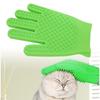 Pet Grooming Glove Silicone Double Sided Fast Frothing   Cat Hair Removal Glove for   and Short Hair