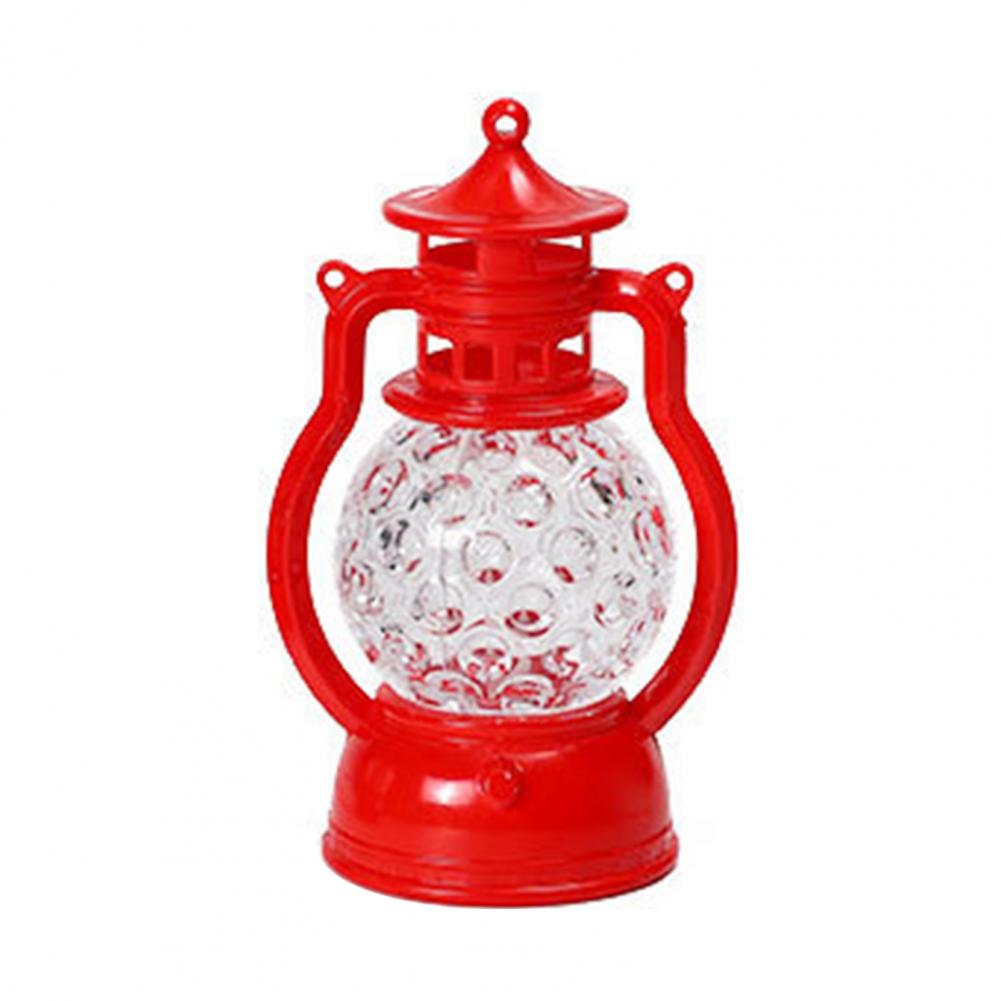 Night Lamp Vintage Simulation Flame Honeycomb Shape Decorative Wind Lantern Plastic Christmas Halloween Night Lamp