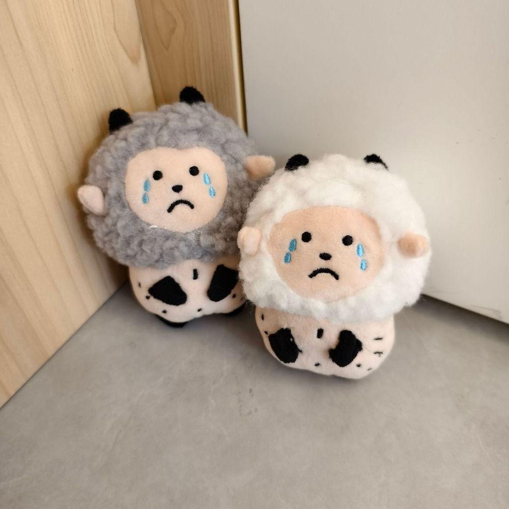 Cartoon Tears Sheep Doll Keychain Bag Charm Sheep Doll Bag Pendant  Children Gift