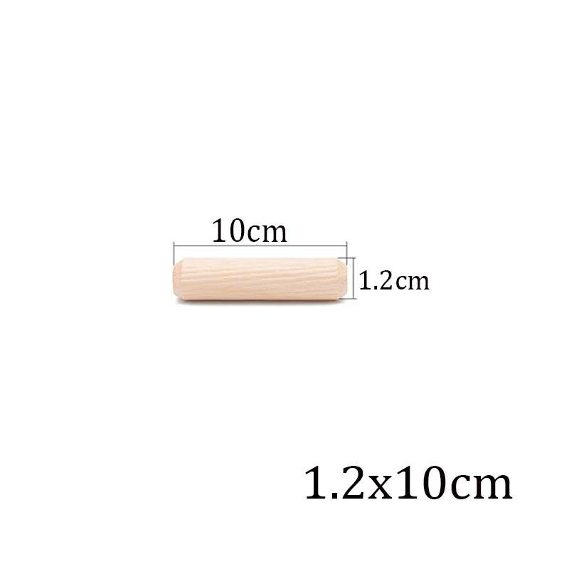 100/50 stücke Holzbearbeitung Dübel Handwerk Dübel Pins Stangen Set Möbel Beschlag Dübel Pin Holz Schrank Schublade Runde Geriffelte Holz