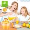 Citrus Juicer 4-in-1 Manual Juicer, ChefVille MJ02 Multifunctional Hand Juicer, Lemon Lime Squeezer with Comfortable Grip Handle, 21-Ounce Capacity