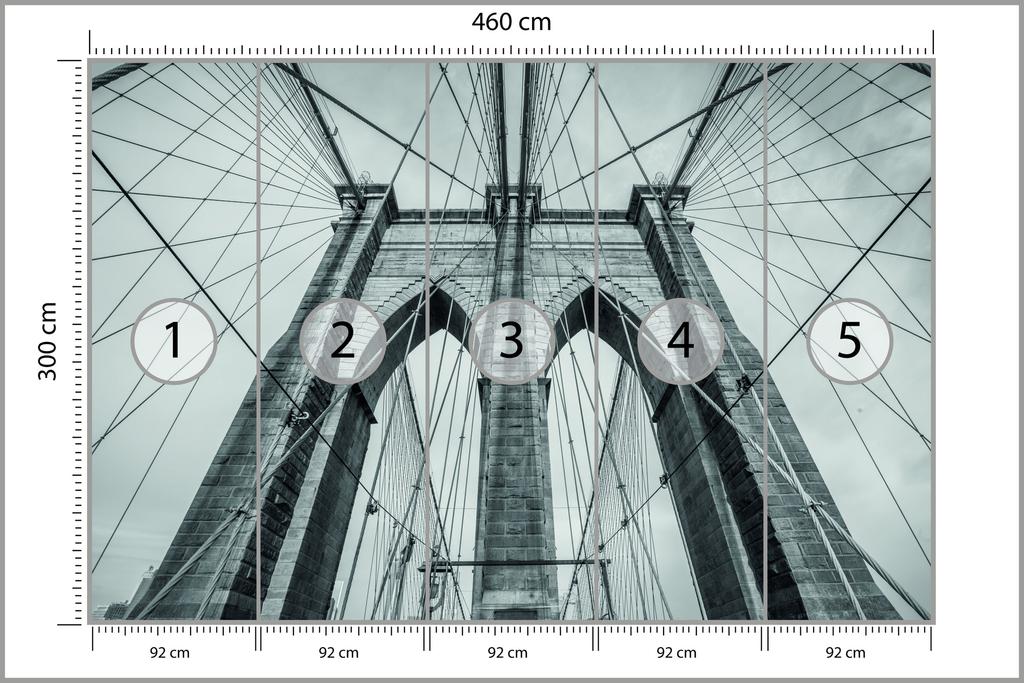 Photomural Brooklyn Bridge Smooth Vinyl 460x300