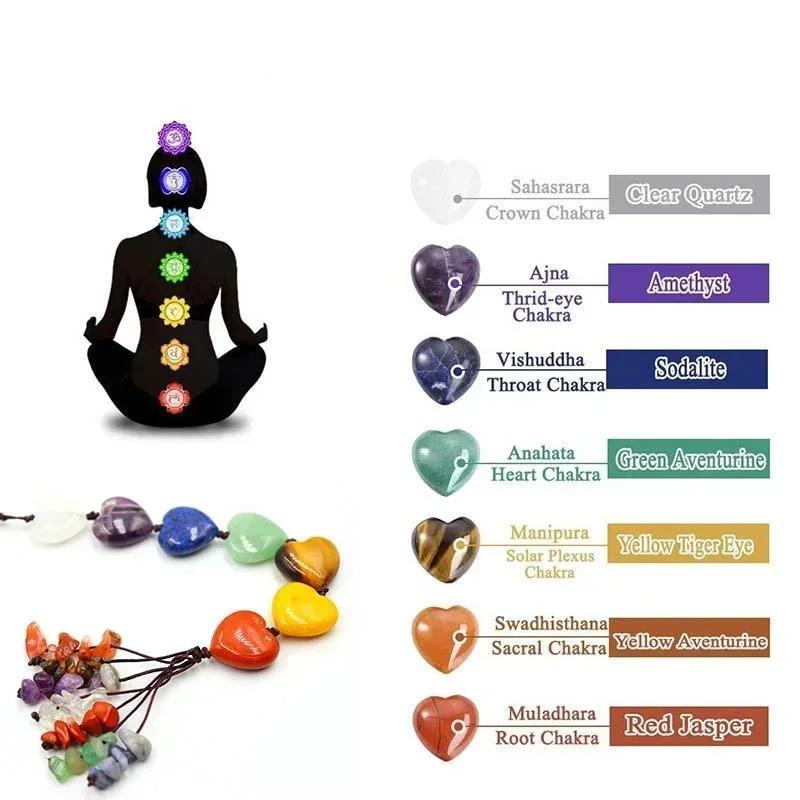 New Natural Irregular Stone Handmade Pendant Heart-shaped Crystal Raw Stone Car Pendant Tree of Life Dream Catcher Pendant