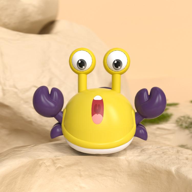 

Детская мультяшная инерционная машинка, развивающая, забавная, милый питомец, мультяшный краб QC29-Yellow