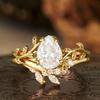 LATS Fashion Flower Butterfly Ring for Women New Jewelry Exquisite Decoration Party Gifts