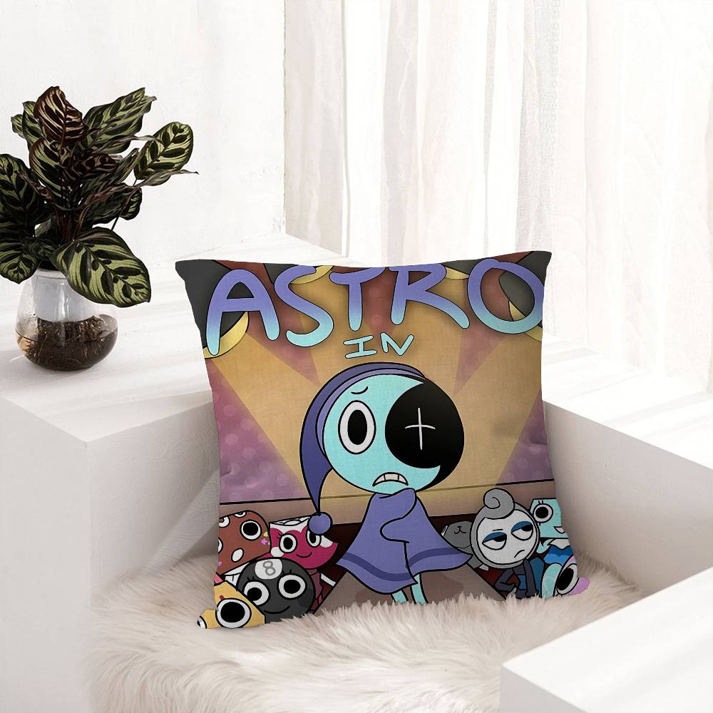 D-Dandys WorldS Cartoon Personalized Pillow Cover Kids Bedroom Wild Party Decor Pillowcase Kid Birthday Shower Gift