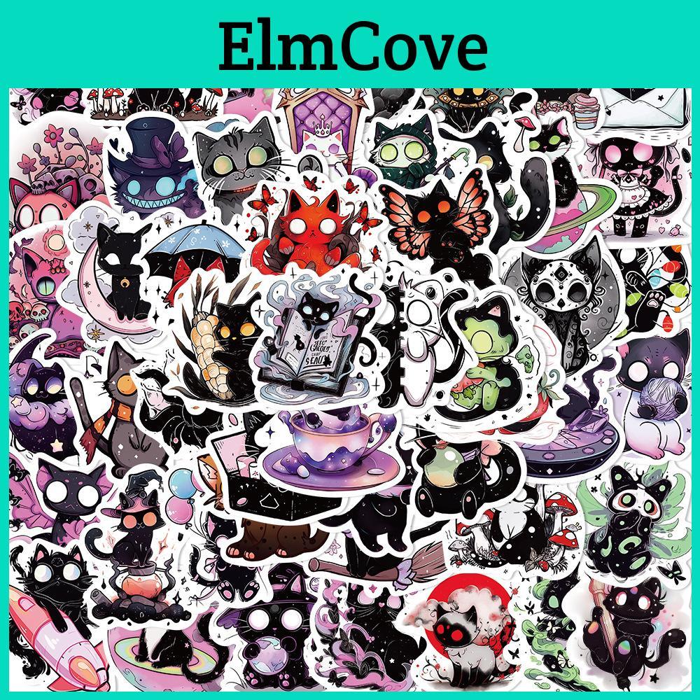 Cute Cartoon Cat Sticker Set Decorate Your Guitar Notebook And Luggage