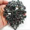 Luxury Full Crystal Exaggerated Broocch Badges For Women Men Elegant Rhinestone Waterdrop Pin  Lady Clothing Coat Corsages
