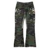 Trendy Wijde Jeans, Gewassen, Slijtageplekken, Patchwork, Unisex Stijl