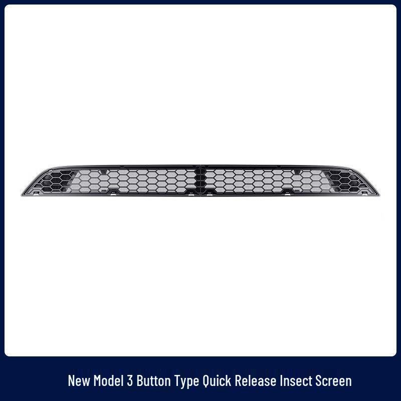 Custom-fit Detachable Insect Screen and Water Deflector for Tesla Model 3/Y