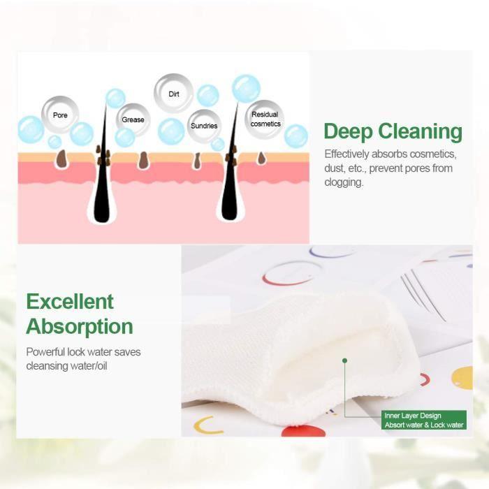 Tampons Démaquillants - 20 disques - Coton-Bambou - Lavables - Doux et Confortables