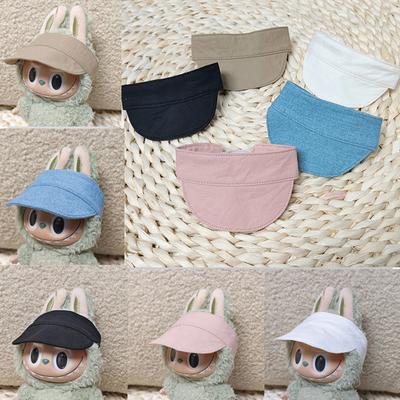 Doll Cap for Dollhouse Miniature 17cm Labubu Color Match Hat Kawaii Cute Doll Accessories Kids Girls Toys