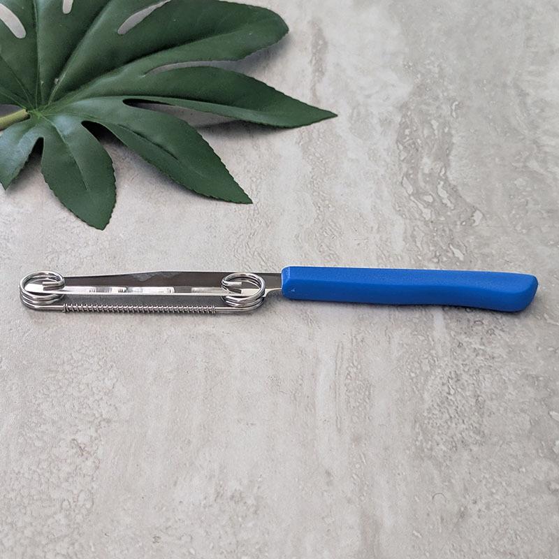 Quick Slicing Cutter Portable Fruit Vegetable Cutter Peeler With Spring For Kitchen Use Stainless Steel Fruit Knives Peeler