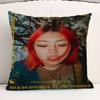 Singer B-Beabadoobee Pillow Covers Cartoon Sofa Decorative Home Double-sided Printing Short Plush Cute Cushion Cover