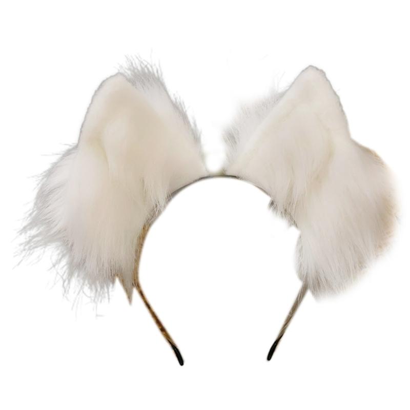 Sexy Foxes Bunny Ear Headband Lolita Cosplay Beast Ears Hair Hoop Anime Cosplay Props Furry Masquerade Party Costume Hairband