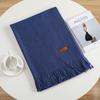 Solid Color Imitation Cashmere Warm Scarf Women's Four Seasons Can Be Used with Outer Shawl Fringed Versatile Scarf