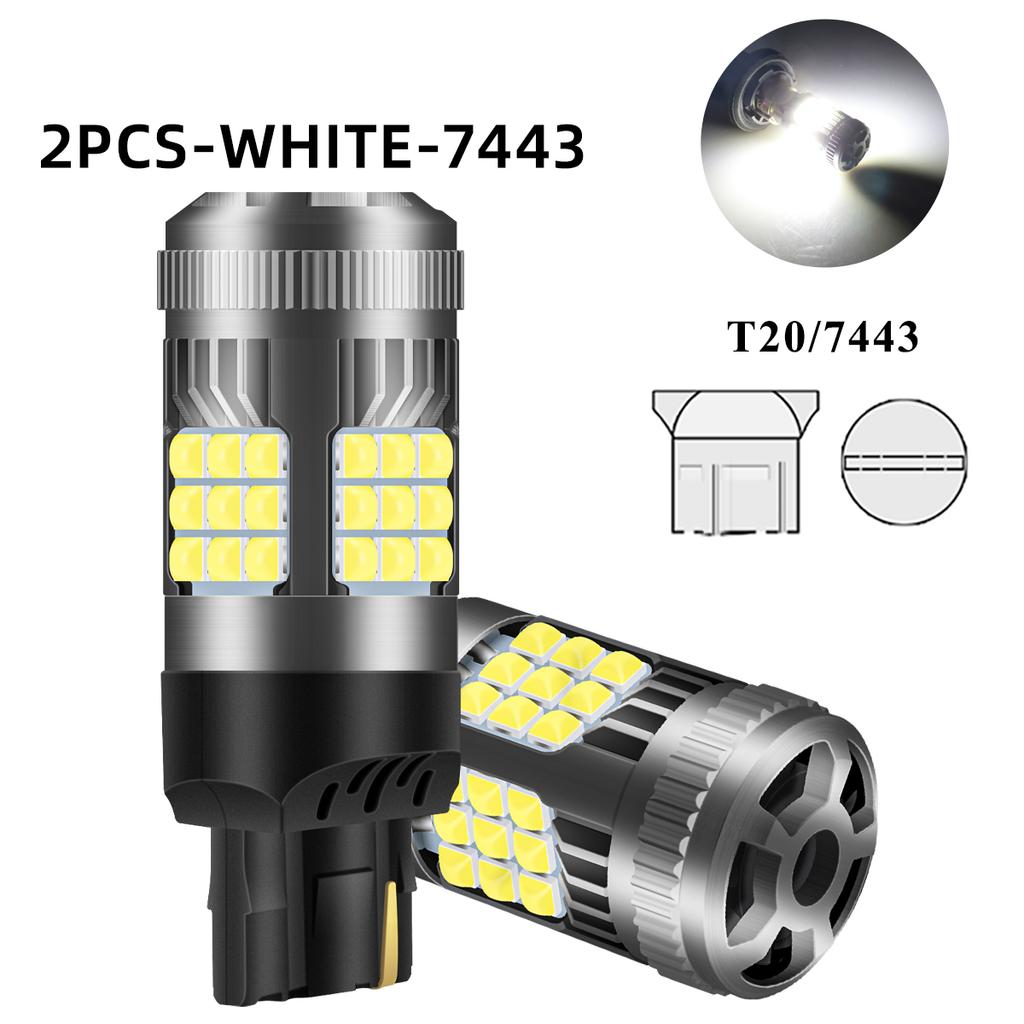 2pcs 1156 P21W 1157 Turn Signal Light 7440 T20 BAU15S DRL 7443 CANBUS LED Bulb with Fan Super Bright Car Reverse Brake Lights