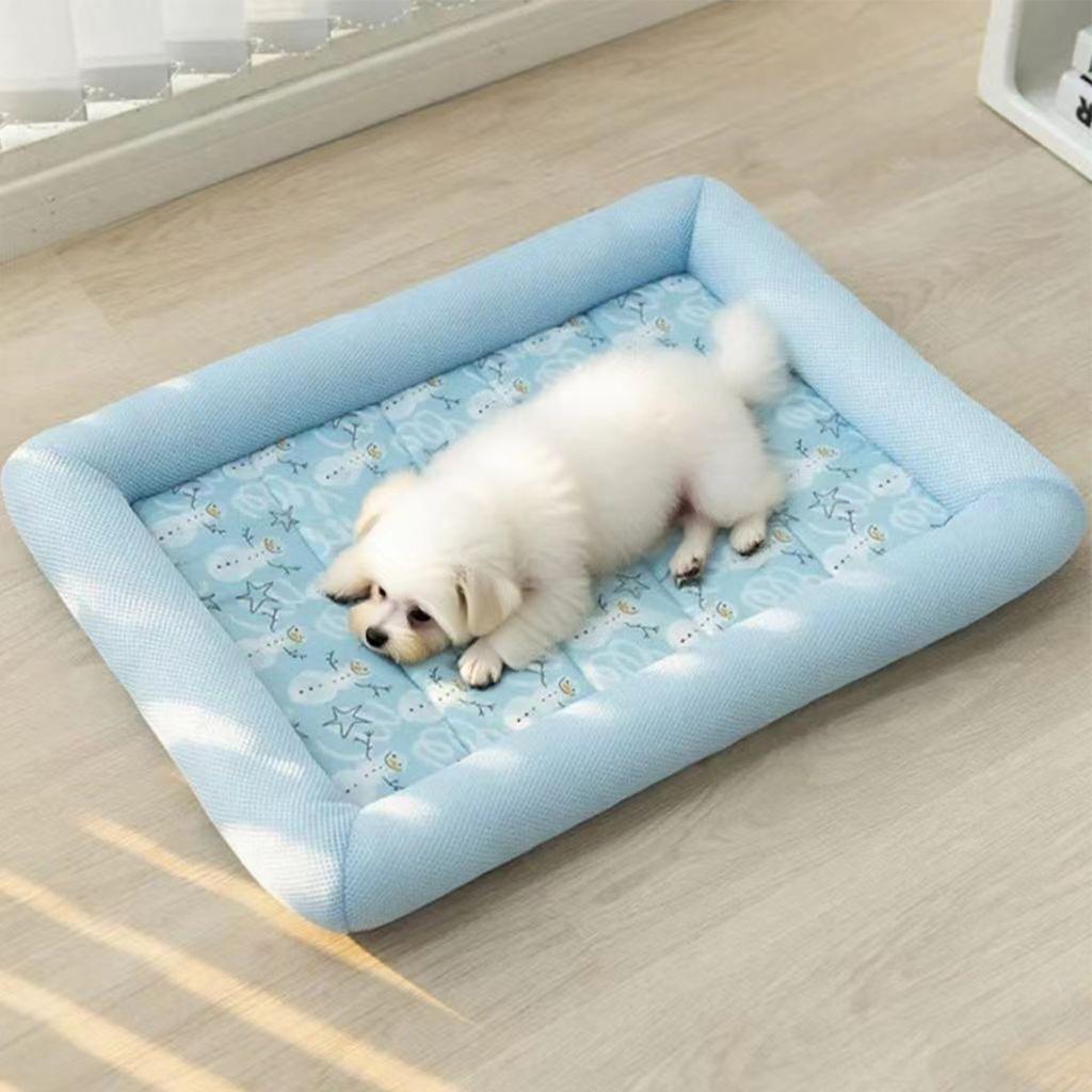 S-XL Breathable Dog Bed for Bichon Frise All Seasons Sleeping Cat Bed Waterproof Dog Pad Hight Elastic Bed for Dogs Cats Pet