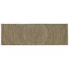 Area Rugs Natural and Black 80 X 200 Cm Jute