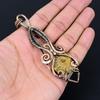 Amazing Ammonite Fossil Gemstone Pure Copper Wire Wrapped Handmade Pendant Jewelry