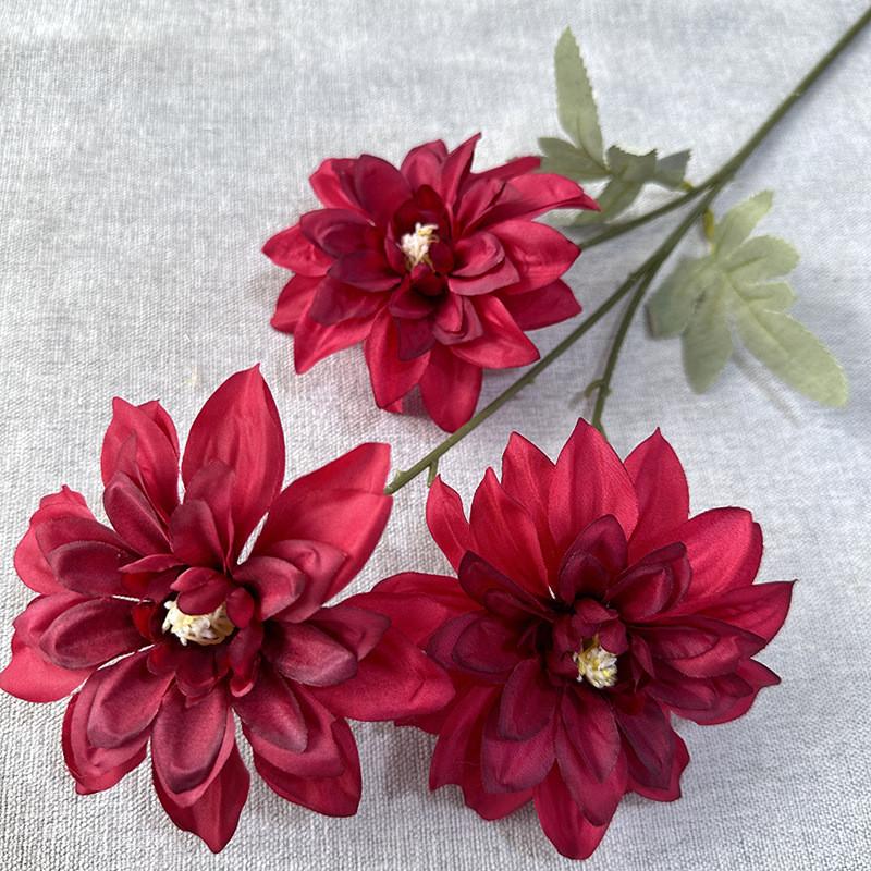 Artificial Flower Dahlia Wedding Hotel Restaurant Desktop Decoration Ornament