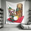 Diddl Wall Tapestry Aesthetic Wall Hanging Printed Fabric Blanket Decorative Tapestries for Bedroom Living Room Home Decor